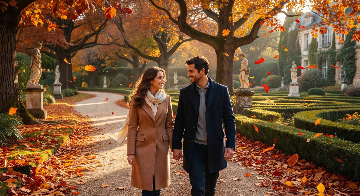 Couple visitant les galeries souterraines des Boves a Arras