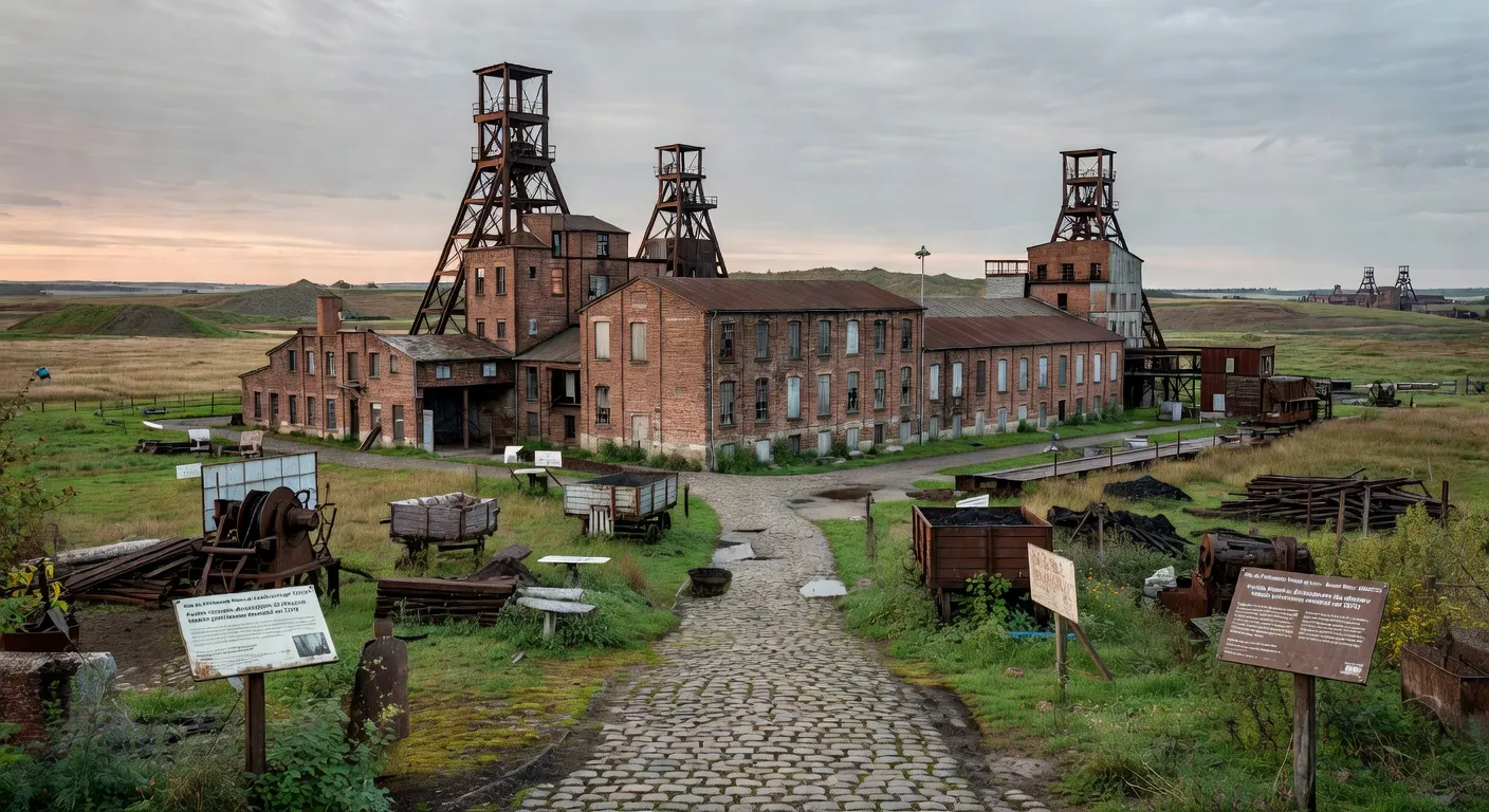 Groupe de cyclistes sur une voie verte du bassin minier